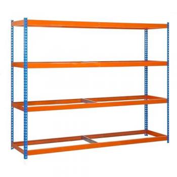 Étagère Simonforte Métallique Design Bleu et Orange