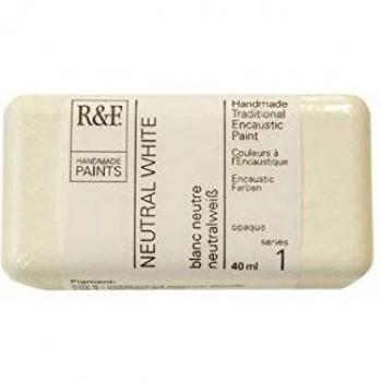 Neutral White Wax Encaustic – R & F 40 ml (Handmade Paints)