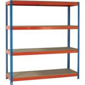 Heavy Duty Painted Shelving Unit Orange/Zinc