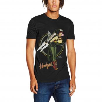 DC Comics Herren Shirt Dc Bombshells Hawkgirl, Schwarz (Black), X-Large