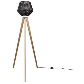 Luminaria de Pie E27 Negra para Ambientes Elegantes