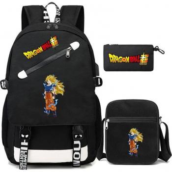 Unisex Dragon Ball Essentials Kit: Messenger, Shoulder Bag, and Pencil Case Trio