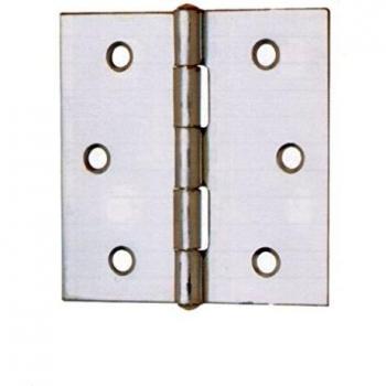 Charnières carrées 50 mm en acier galvanisé – Ensemble de 24 pièces (Art.121)