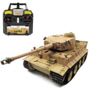 Panzer Tiger I Metall Wüstentarn RTR 1:16 – Bluetooth‑Sound