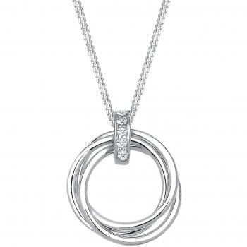 Trio di Diamanti Elli Circolare 45 cm Argento 925