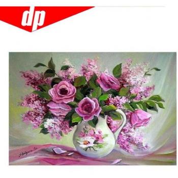 Bloemen Ikebana 5D DIY Diamant Borduurwerk Volledige Ronde Afbeelding
