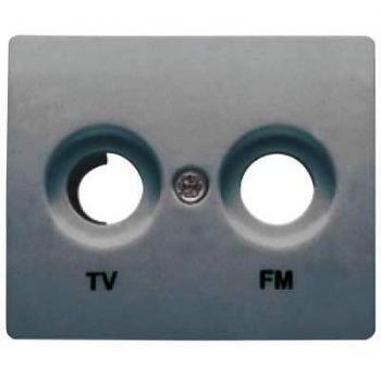 Clapet de protection pour prise TV/FM en acier Neptuno BJC Iris 18330‑AN