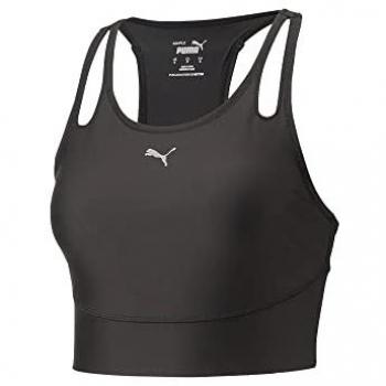 Puma Run Ultraform Crop Damen Tanktop schwarz/hellgrau