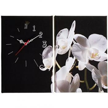 Wallity SUEDE-Canvas-Wanduhr 30 x 40 cm – Doppelteinheit A2648