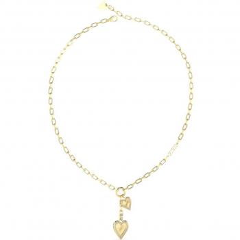 Collar Love Me Tender en Oro, Corazón Redondo – 45 cm