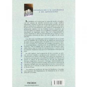 Introducción a la estadística y sus aplicaciones (Tapa blanda).