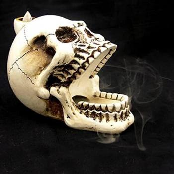 Skull Design Backflow Incense Burner