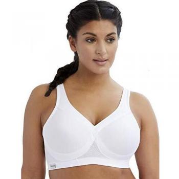 Glamorise Plus Size MagicLift Sports Bra White 42DD