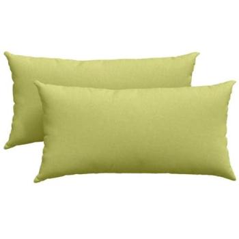 Polsini da soggiorno 2 pezzi verde menta 80x40 cm stoffa