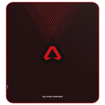 Tapete Alpha Gamer Kadran Grid Preto e Vermelho