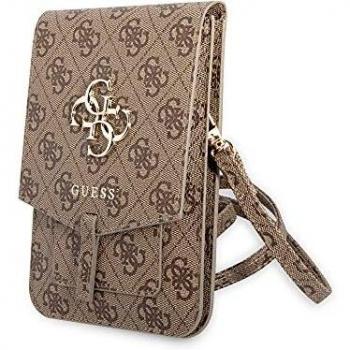 Guess Brown 4G Logo Crossbody Bag