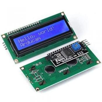 Display 1602 5V Blu Retroilluminato, Connessione IIC/I2C – Pacchetto 2