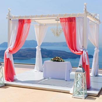 BIT.FLY Jupe de Chaise Organza Rouge 10M