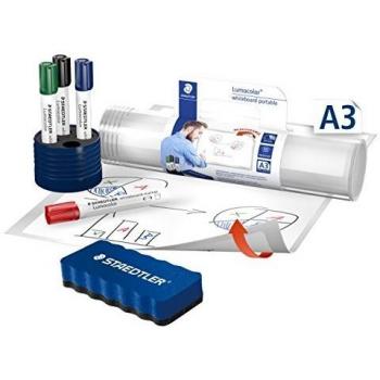 Portabler STÄDTLER Lumocolor Weißwandroll‑Tafel 60 × 90 cm
