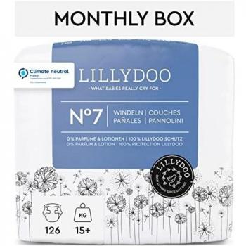 LILLYDOO Windeln, Größe 7, 126 Windeln