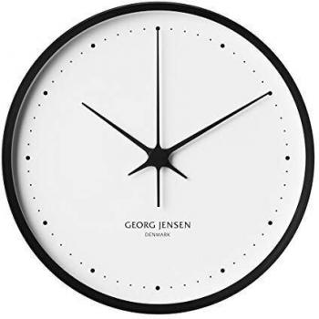Georg Jensen Henning Koppel Wanduhr Schwarz 30 cm