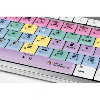 Logickeyboard LKB-FCPX10-CWMU-DE USB QWERTZ Deutsch Kabelgebundene Mehrfarbige Tastatur