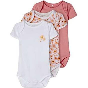 Body per Neonati Name It 3P SS Silver Pink Noos, Set di 3, Taglia 62