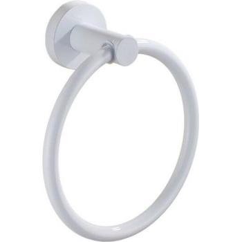 Modern Matte Black Towel Ring for Bathrooms