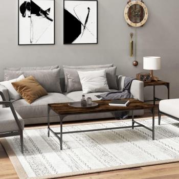 Engineered Wood Black Coffee Table 100×50×40 cm – vidaXL