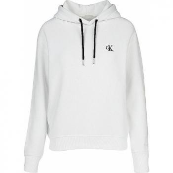 Calvin Klein Jeans Sweatshirt mit gesticktem Logo J20J213178 Weiß Regular Fit XS weiblich