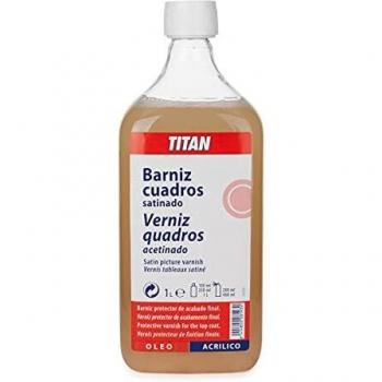 TITAN ARTS BARNIZ SATINADO PARA OLEO Y ACRILICO 1 LT