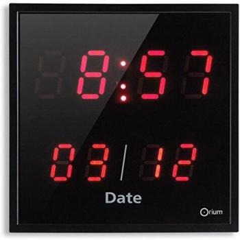 Horloge numérique Orium avec date LED rouge