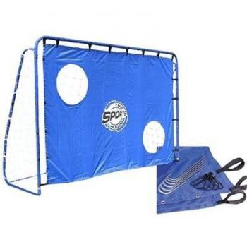 Fußballtor-Hudora 76093 – Grauer Torwand, 213 × 152 cm