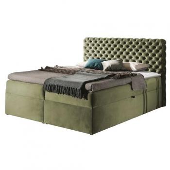 Elegantes Chesterfield Doppelbett mit Matratze