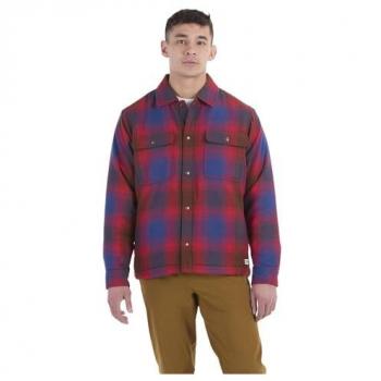 Marmot Herren‑Ridgefield Sherpa‑Flannel‑Shirt – Kariert, Rot, S