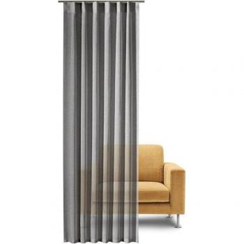 GERSTER Gardine Naila, Fertigschal mit Wellenband, 245 cm x 140 cm