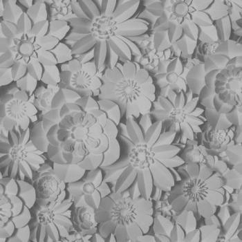 Papel Pintado Floral Gris Elegante 10 metros