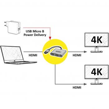 Value 14.99.3585 Videosplitter HDMI 2x HDMI