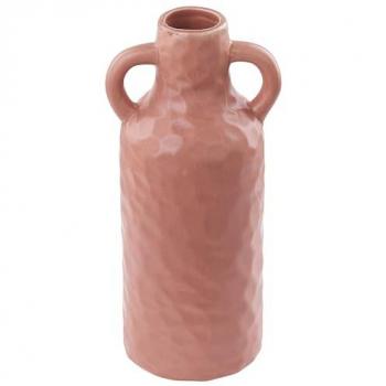 Vase Étroit en Porcelaine 24 cm Couleur Rose