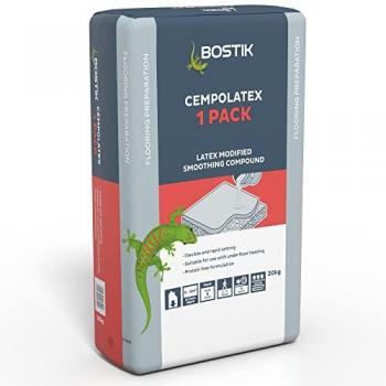 Bostik Cempolatex Levelling Compound, Latex Modified Floor Smoothing Compound, Colour: Grey, 20kg