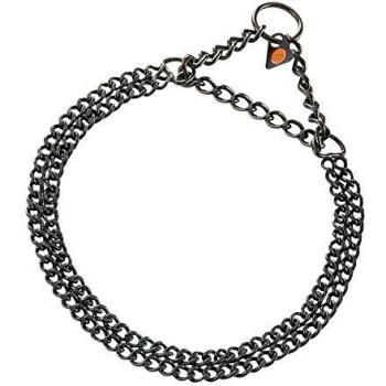 HS Sprenger Double Semi-Double Choke Collar Black