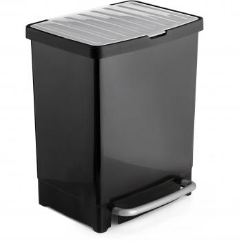 Tatay Cubo Reciclaje Negro 33.50x31.00x42.00 cm
