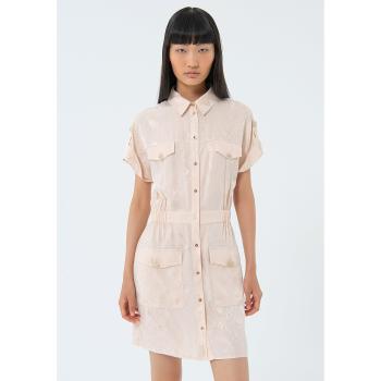 Chemisier Regular in Stile Animalier Mini