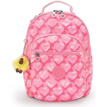 Kipling Seoul S Heart‑Patterned 14L Backpack – One Size