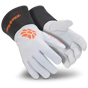 HexArmor Ziegenleder Handschuh mit Schnittschutz – Chrome SLT 4062, Uvex Modell 6065506