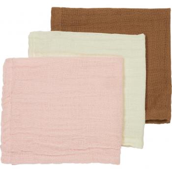 MEYCO Pañuelos de Muselina 3-Pack Uni Arena / Toffee / Blanco