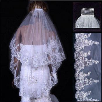 Voile d’Or et Dentelle JIERUIZE – Doux Rêve