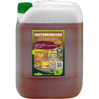 Quitamanchas Monestir con Sanigel 10L – Desengrasante Potente para Suelos Industriales