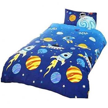 Space Rockets Planets Junior Duvet Cover