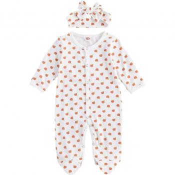 Pudcoco Baby Girl Cotton Sleep Romper